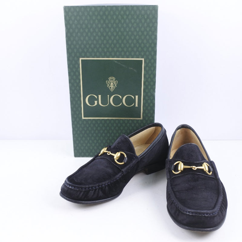 [Gucci] Gucci 
 Loafer de caballos de caballos 
 Swedo Black Horsebit Ladies
