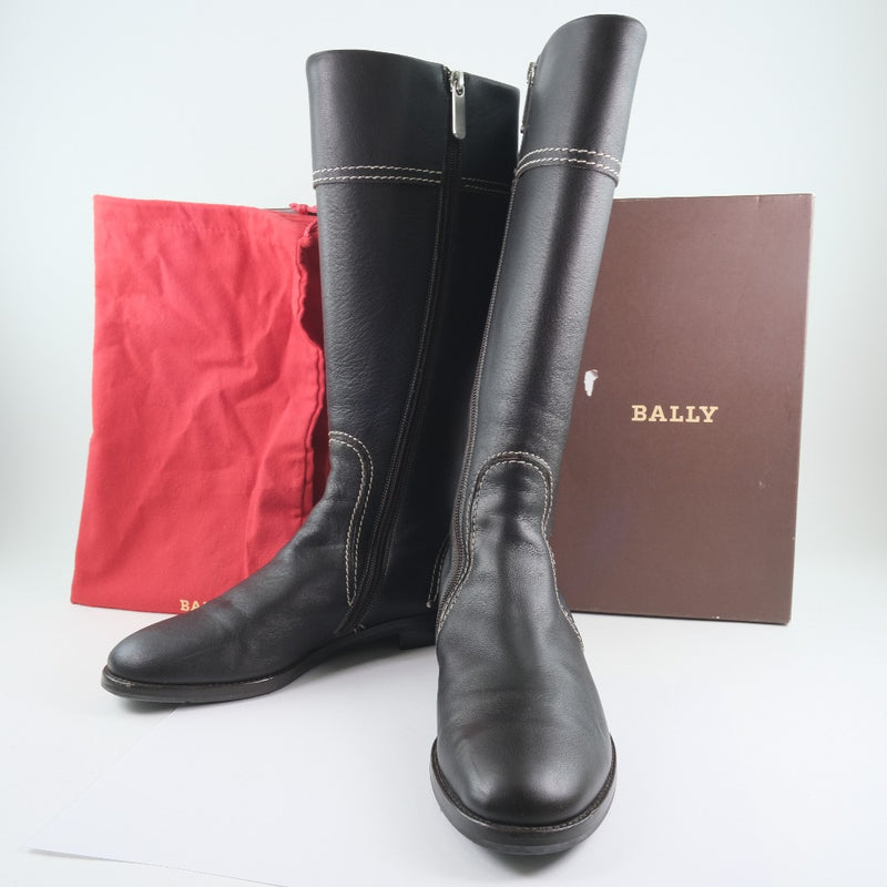 [BALLY] Barry 
 Long boots 
 3490432 Calf tea Knee-HIGH BOOTS Ladies A+Rank