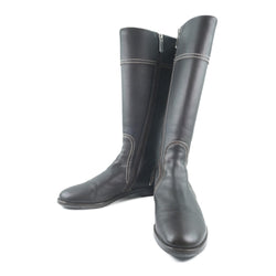 [BALLY] Barry 
 Long boots 
 3490432 Calf tea Knee-HIGH BOOTS Ladies A+Rank