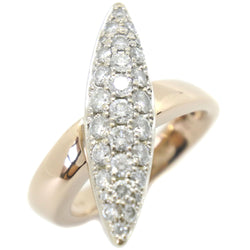 No. 9.5 Ring
 18KPink gold x18KWhite Gold x Diamond 1.00 engraved about 10.0g Ladies SA Rank