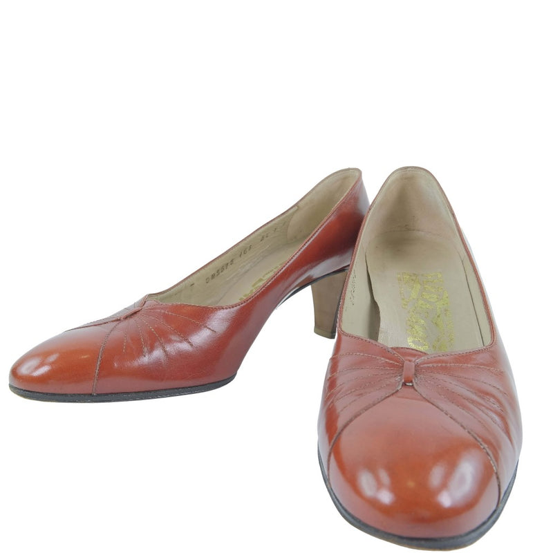 [Salvatore Ferragamo] Salvatore Ferragamo 
 pompes 
 Calf dames à thé rouge