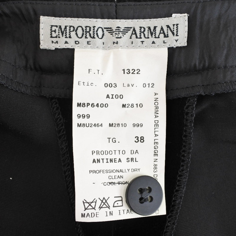 【ARMANI】エンポリオ・アルマーニ
 ベスト/パンツ セットアップ
 M8P6400/M8J0200 黒 40/38刻印 Vest / Pants レディースA-ランク