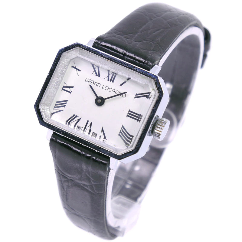【Uruban Locarno】ウルバンロカルノ
 腕時計
 ステンレススチール×レザー 手巻き 白文字盤 レディースB-ランク