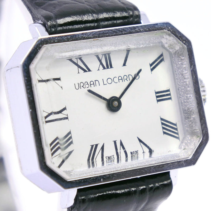 [uruban locarno] ulban locarno 
 手表 
 不锈钢X皮革手动白色表盘女士B级