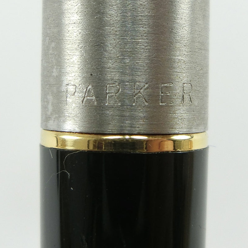【PARKER】パーカー
 パーカー45 EXTRAE F. 万年筆
 シルバー×ブラック Parker 45 EXTRAE F.Sランク