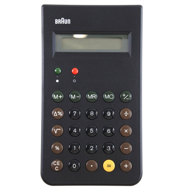 [Braun] Brown 
 Calculadora y otra papelería 
 Reimpresión modelo BNE001BK Calculadora negra Rank