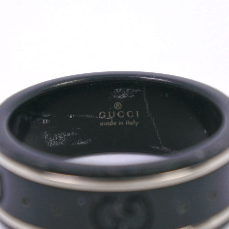 [GUCCI] Gucci icon 10.5 Ring Ceramic black about 2.0g ICON Ladies