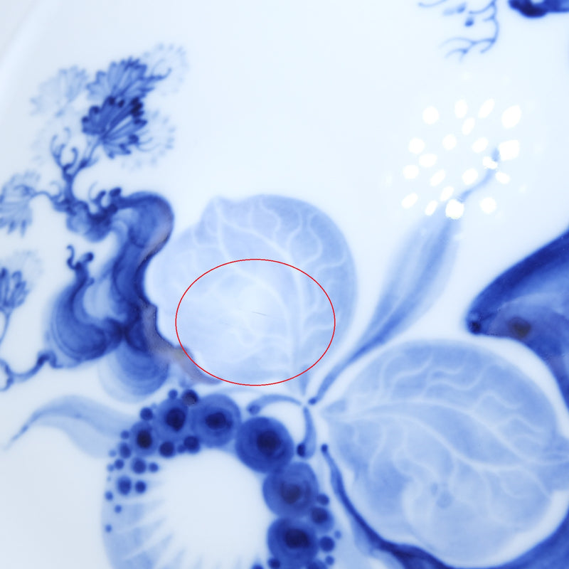 [Meissen] Meissen 
 Pintura de cerámica de orquídeas azules artesanías populares 
 824001/53942 Panel de porcelana azul de porcelana Panel de porcelana Pintura Unisex A Rank