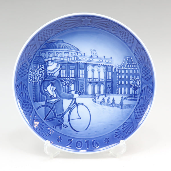 [Royal Copenhagen] RoyerLuco펜하겐 2016Year Plate 코펜하겐 도자기 도자기 2016 년 판 접시 유니esex에서 객체 아이스 스케이팅