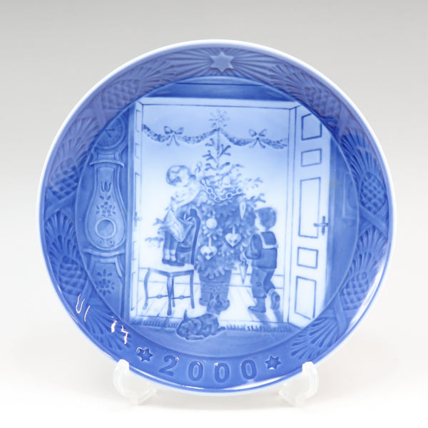 [Royal Copenhagen] RoyerLucoPenhagen 2000Year Plate 트리 도자기 2000 년 플레이트 _A 순위 트리밍 객체