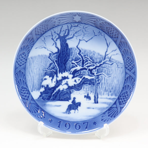 [Royal Copenhagen] RoyerLucoPenhagen 1967Year Plate 객체 로얄 오크 포즈 라인 1967 년 판 유니니스 섹스 계급