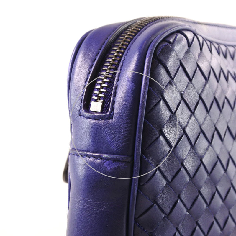 [Bottegaveneta]BOTTEGA VENETA Segunda bolsa de embrague Bag Ram Piel de piel Azul Bolsa de negocios unisex