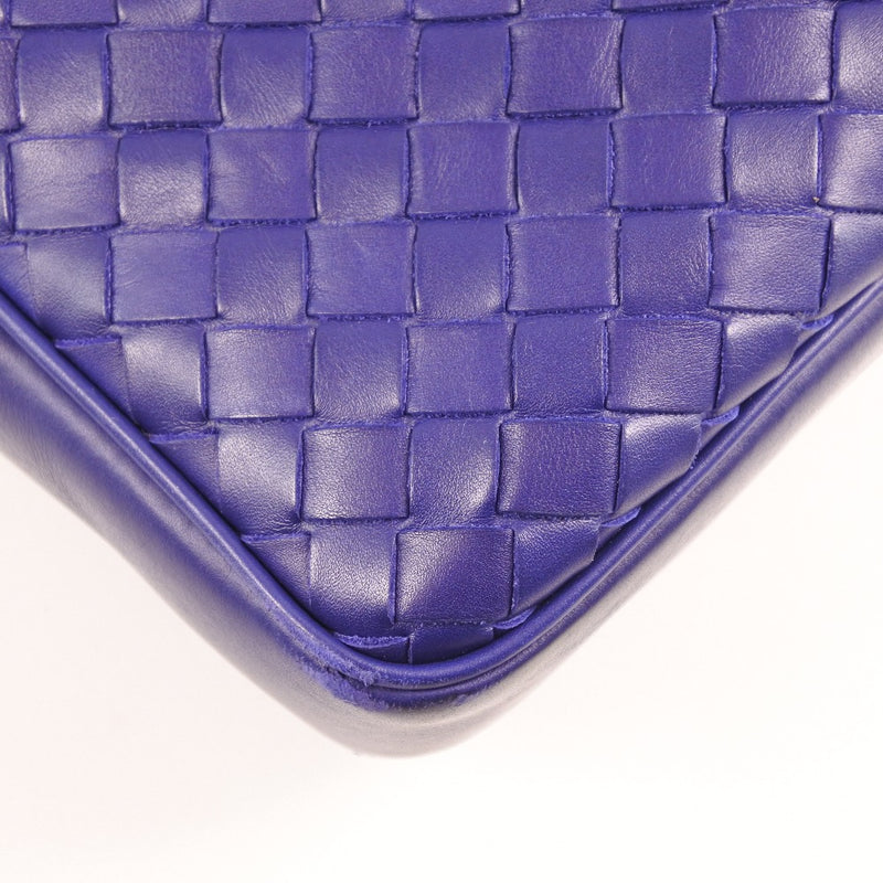 [Bottegaveneta]BOTTEGA VENETA Segunda bolsa de embrague Bag Ram Piel de piel Azul Bolsa de negocios unisex