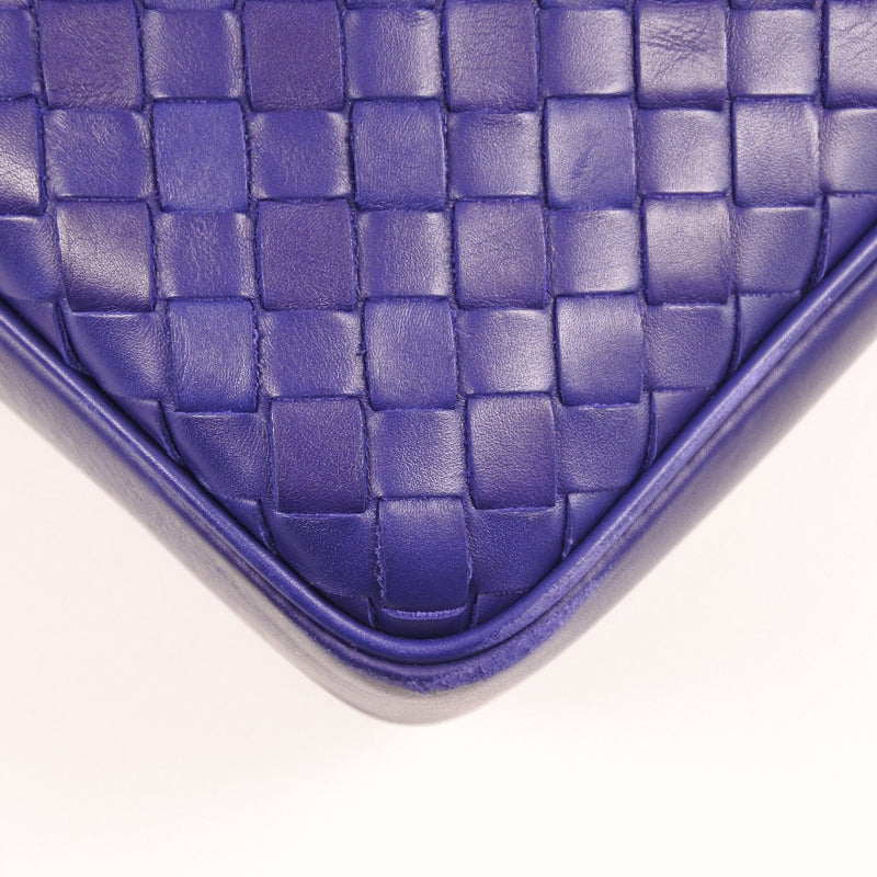 [Bottegaveneta]BOTTEGA VENETA Segunda bolsa de embrague Bag Ram Piel de piel Azul Bolsa de negocios unisex