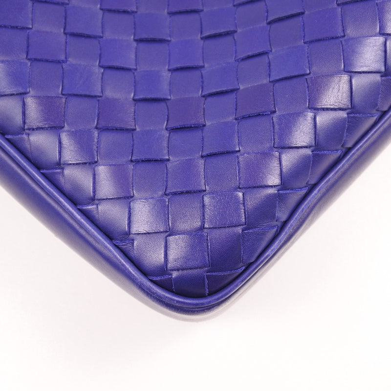 [Bottegaveneta]BOTTEGA VENETA Segunda bolsa de embrague Bag Ram Piel de piel Azul Bolsa de negocios unisex