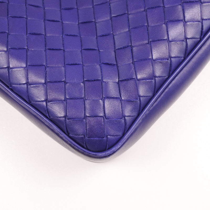 [Bottegaveneta]BOTTEGA VENETA Segunda bolsa de embrague Bag Ram Piel de piel Azul Bolsa de negocios unisex