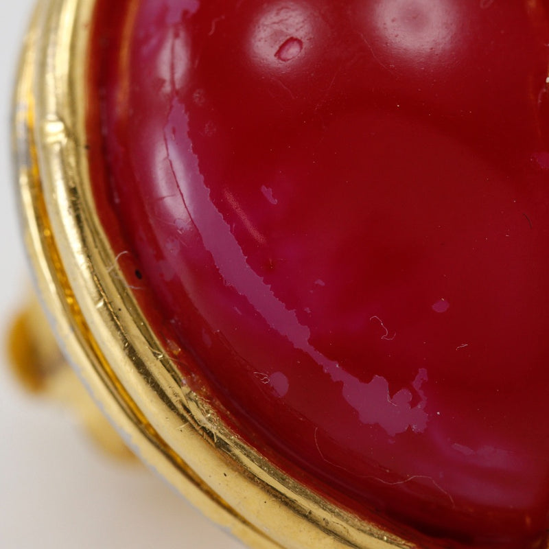 [샤넬] 샤넬 귀걸이, 금도금, 빨간색/금, 95a, 약. 31.7g, 여자