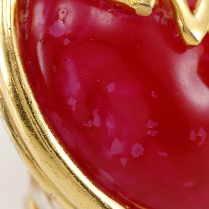 [샤넬] 샤넬 귀걸이, 금도금, 빨간색/금, 95a, 약. 31.7g, 여자