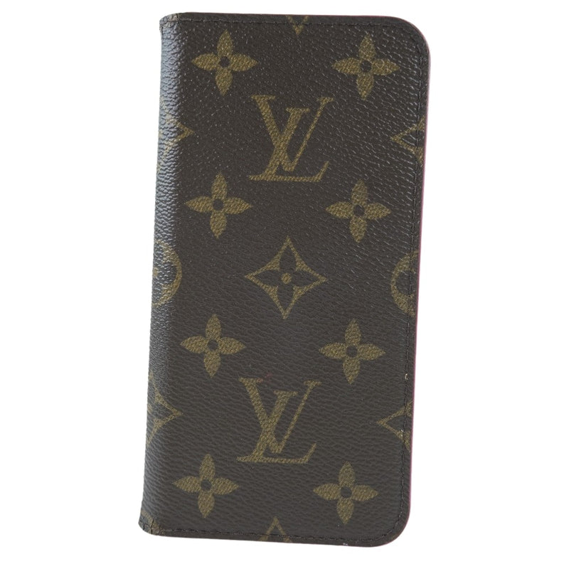[Louis Vuitton]路易威登 
 FOLIO X / XS智能手机盒 
 M63444会标帆布玫瑰茶作品FORIO XS中性