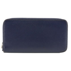 [Hermes] Hermes Azap Silkin Long Wallet Vo Epson Blue □ Q -gravé zilk dans les dames