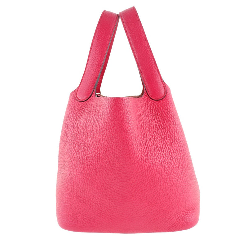 [Hermes] Hermes PicotinRock PM Handbag Torillon Clemence Rose Extreme Red Un grabado Picotin Lockpm Women's
