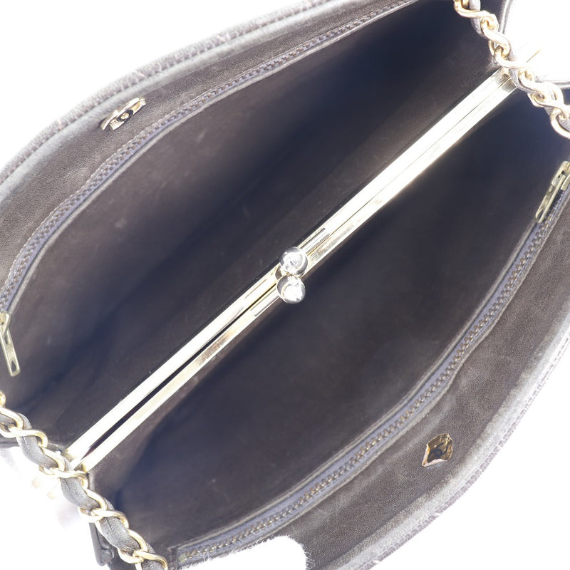 [CHANEL] Chanel 
 V stitch handbag 
 Chevron Vintage Lambskin Tea Gamaguchi v Stitch Ladies