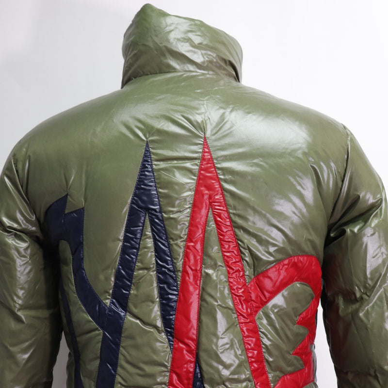 [MONCLER] Moncler 
 Reveraging down jacket 
 Big M Nylon x Feather Black/Khaki REVERSIBLE Men A-Rank