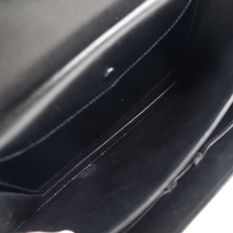 [HERMES] Hermes 
 Vasco handbag 
 Box Cars Black 〇O engraved flap VASCO Ladies