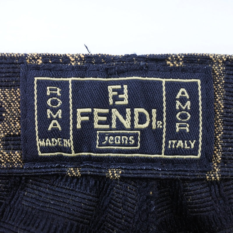 [FENDI] Fendi 
 Zukka pants 
 Center Press Cotton Tea ZUCCA Ladies A Rank