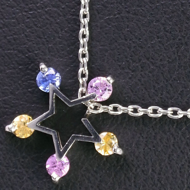 [Bijoux étoiles] Star Jewel Star Collier Multistone PT950 Platinum Multi-Color Star Environ 3,4 g de femmes par rang