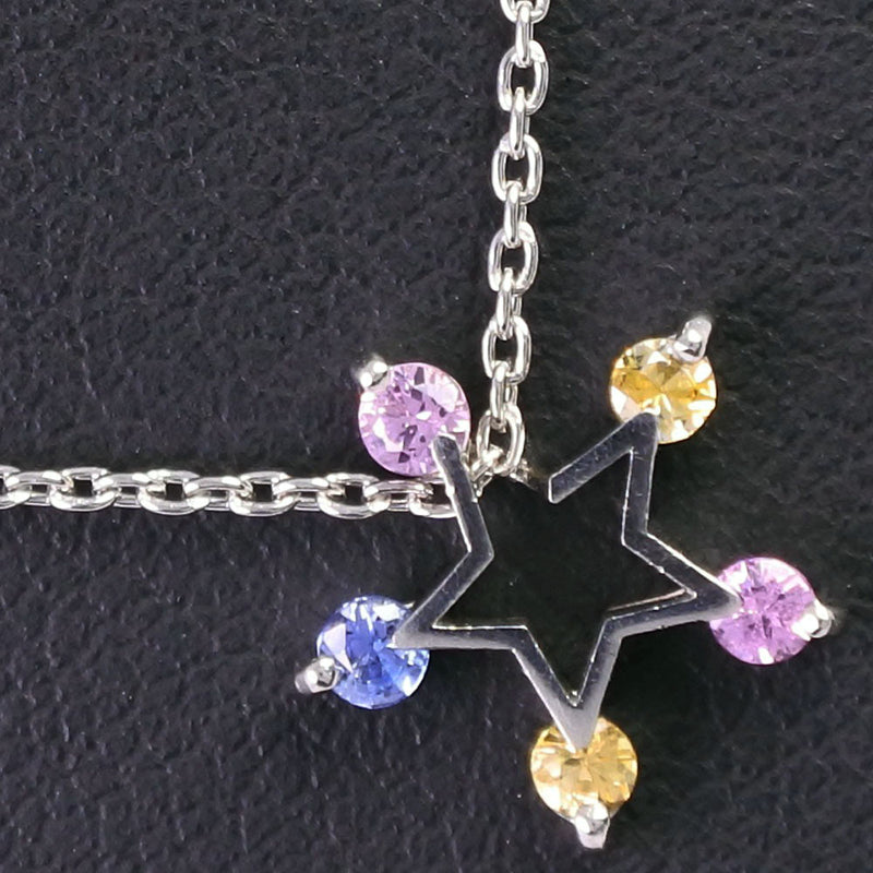 [Bijoux étoiles] Star Jewel Star Collier Multistone PT950 Platinum Multi-Color Star Environ 3,4 g de femmes par rang