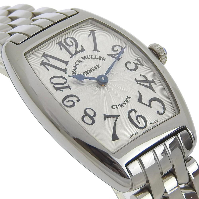 [Franck Muller] Frank Muller 
 Reloj curvex tonau 
 1752QZ Display analógica de cuarzo de acero inoxidable Dial de plata Tono Carve-Ladies A-Rank