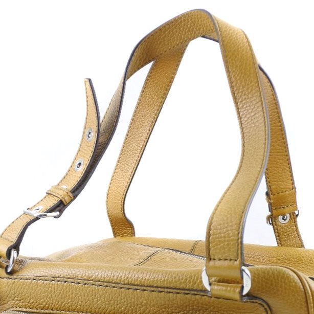[TOD'S] Tods 
 tote bag 
 Leather yellow fastener ladies A-rank