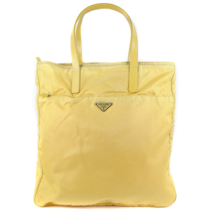 【PRADA】プラダ
 ハンドバッグ
 VELA SPORT BN1069 ナイロン SOLE 黄色 ファスナー レディース