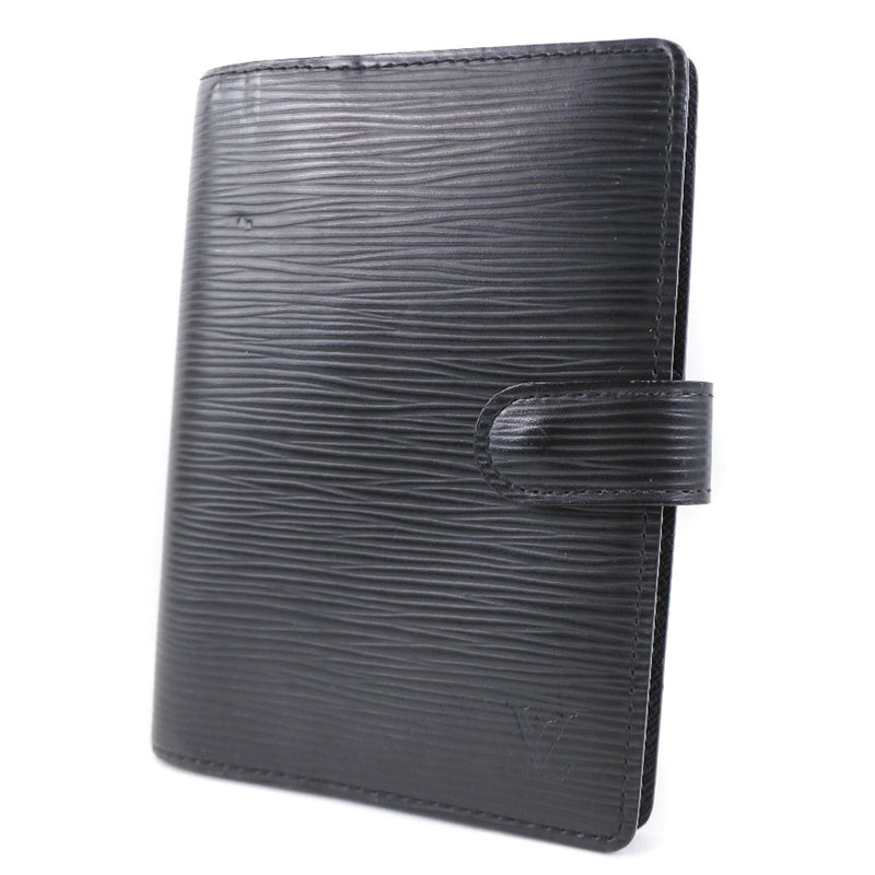 [Louis Vuitton] Louis Vuitton 
 Agenda PM notebook cover 
 R20052 Epireather Noir Black CA1019 Stamp Snap button AGENDA PM Unisex