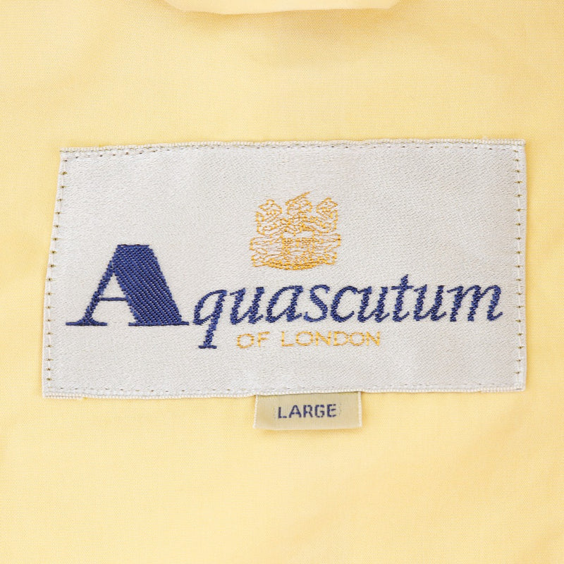 [Aquascutum] Aqua Scutom 
 Cazadora holgada 
 Marine Parker Cotton X Polyester Yellow Men's B-Rank
