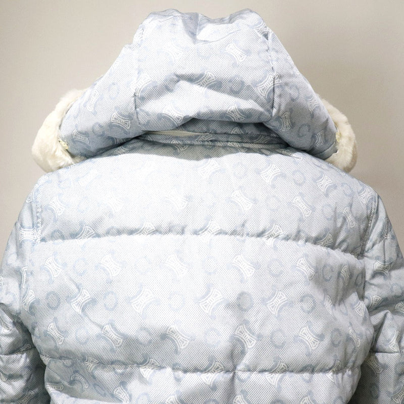 [셀린] 셀린 
 로고 블루슨 
 Cotton Nylon X Cotton X Rabbit Fur Light Blue 로고 숙녀