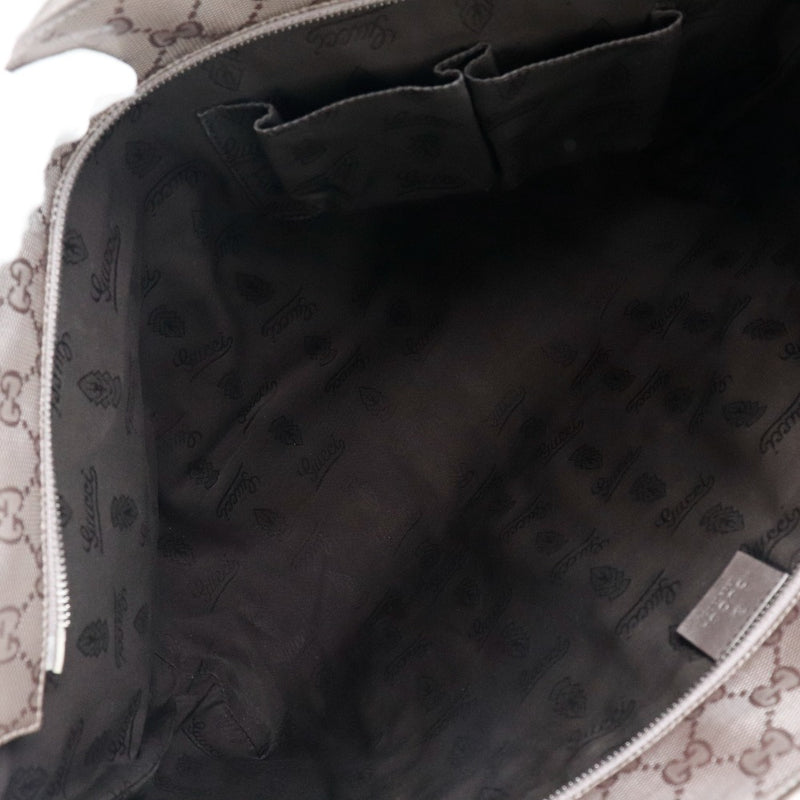 [Gucci] Gucci 
 手提袋袋 
 GG Impulime 211137 PVC涂料帆布银紧固件手提袋女士B级