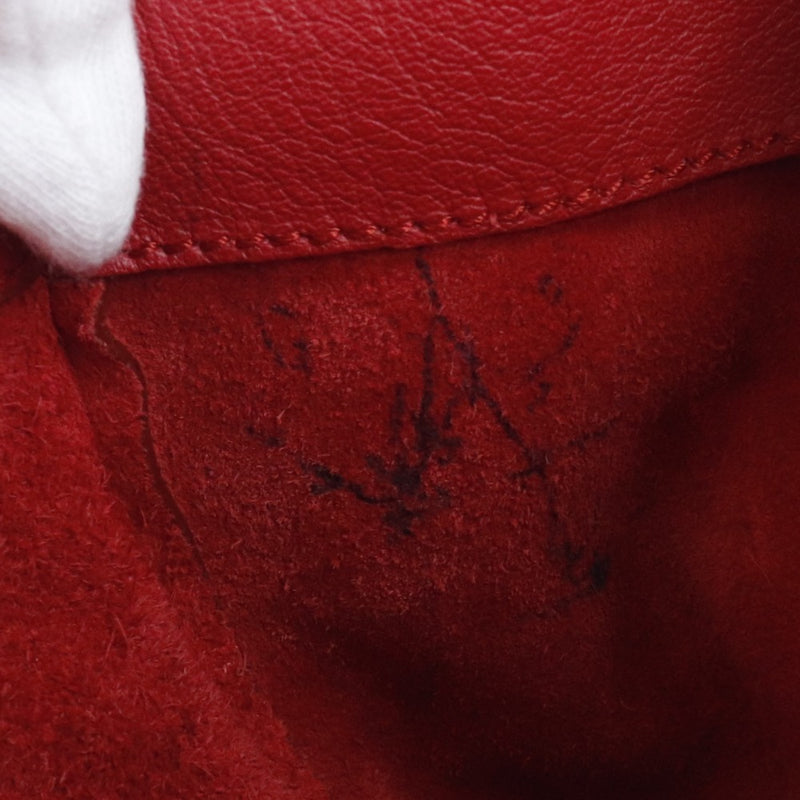 [Balenciaga] Balenciaga 
 Mini bolso de papel 
 Shoulder 2way 3055572 Ternero Red Diagonal Hanging Handbag 2 Magnet Tipo de papel Mini Damas