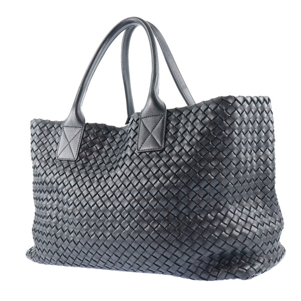 [Bottegaveneta]BOTTEGA VENETA Hikaba MM Tote Bag Limited Edition Intrecciato 115664 송아지 x 실버 925 Black Open Hippo MM Unisex