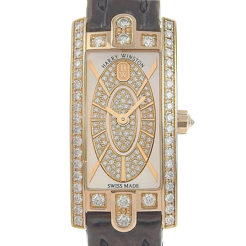 【HARRY WINSTON】ハリーウィンストン アヴェニューCミニ 腕時計
 AVCQHM16RR045 クオーツ