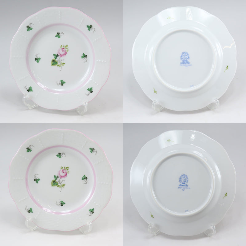 [HEREND] Service à thé Herend Vienna Rose Rose, vaisselle 
 Tasse & Soucoupe/Pot/Assiette 724/VRH