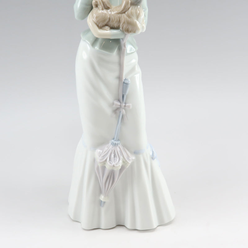 LLADRO リヤドロ　仔犬とお散歩　サイン入り Lladro】リヤドロ 仔犬とお散歩(A WALK WITH THE DOG) オブジェ 4893