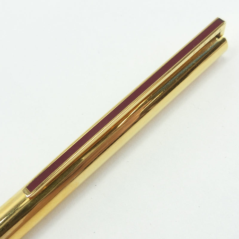 [Dupont] Dupon 
 Classic Bermail Ball Pen 
 SILVER925 GP lacquer red clip Classic Silver-Gilt Unisex