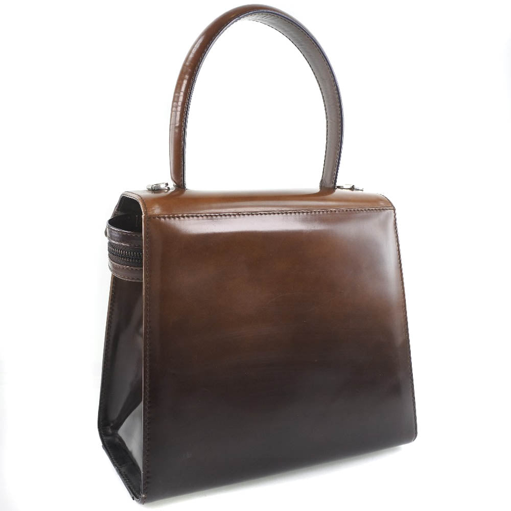 サルヴァトーレフェラガモ ガンチーニ 2way ハンドバッグ ショルダー 濃茶色 Salvatore Ferragamo】サルヴァトーレフェラガモ 2WAYショルダー
