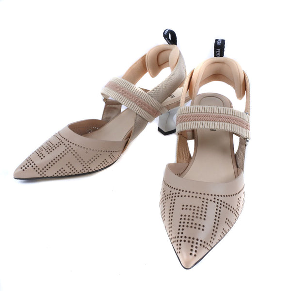 [FENDI] Fendi Korigori Pumps Leather Raspberry Pink Corrigori Women's S rank