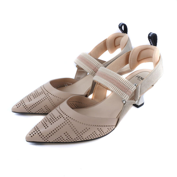 [FENDI] Fendi Korigori Pumps Leather Raspberry Pink Corrigori Women's S rank