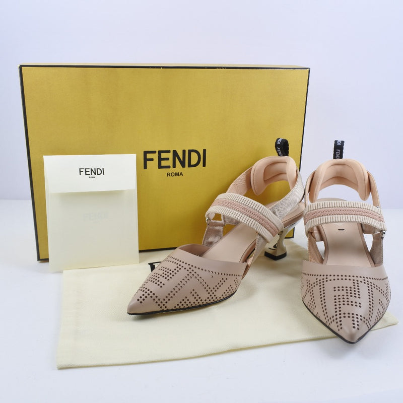 [FENDI] Fendi 
 Colligori pumps 
 Leather Pink Corrigori Ladies S Rank