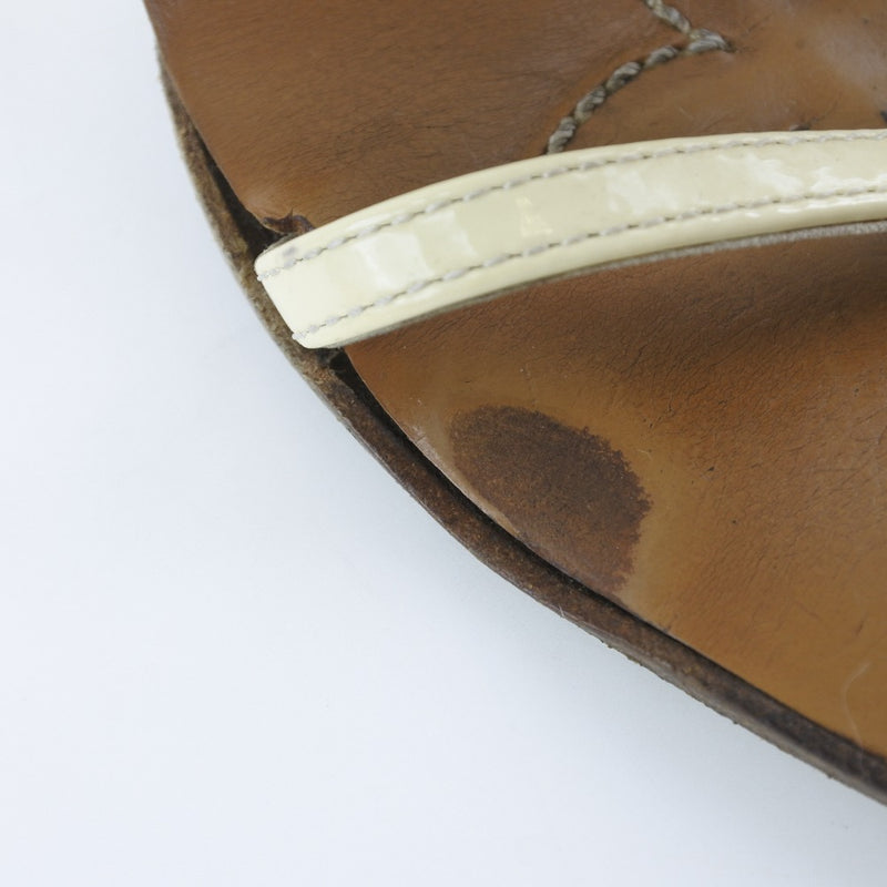 [Louis Vuitton] Louis Vuitton 
 Sandals 
 Leather x enamel tea/white ladies