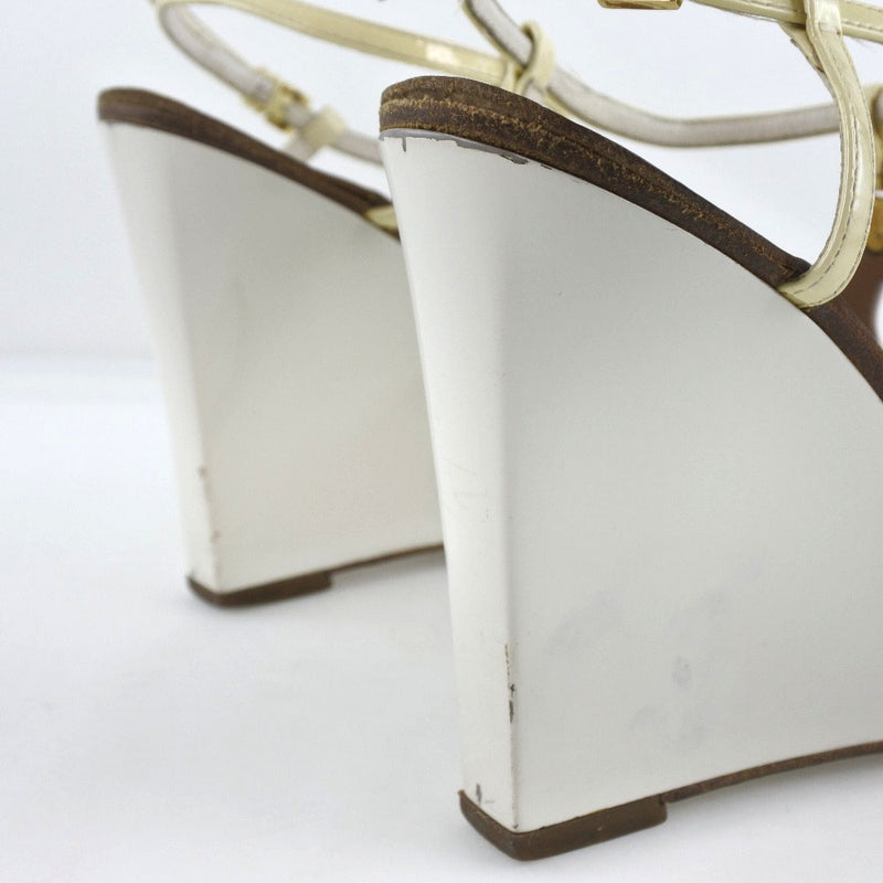 [Louis Vuitton] Louis Vuitton 
 Sandals 
 Leather x enamel tea/white ladies